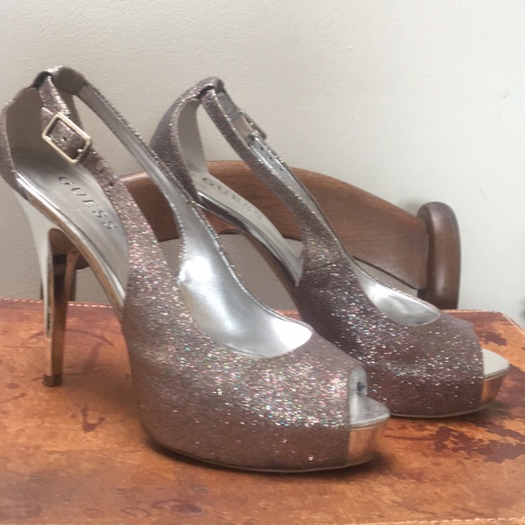 Guess Dressy Platform High-heeled Sandals - Picture 1 of 4